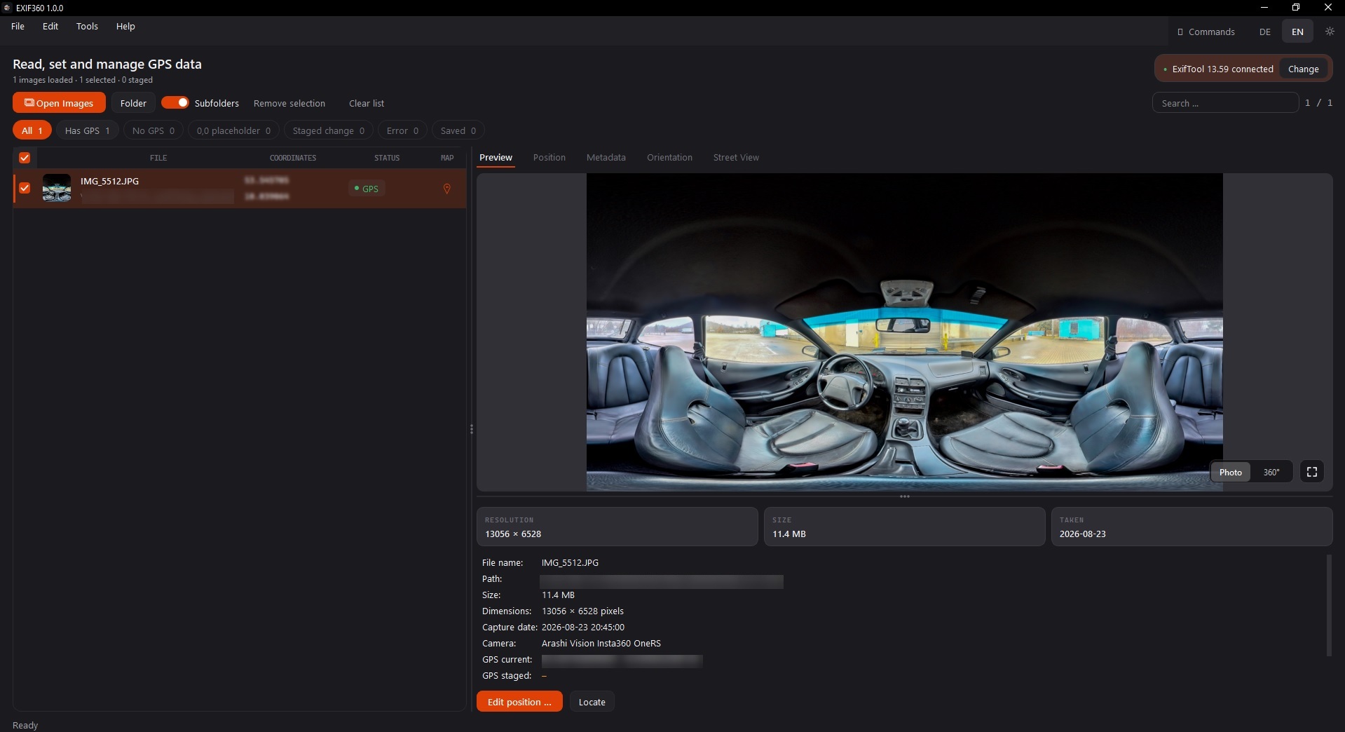 EXIF360 Tool